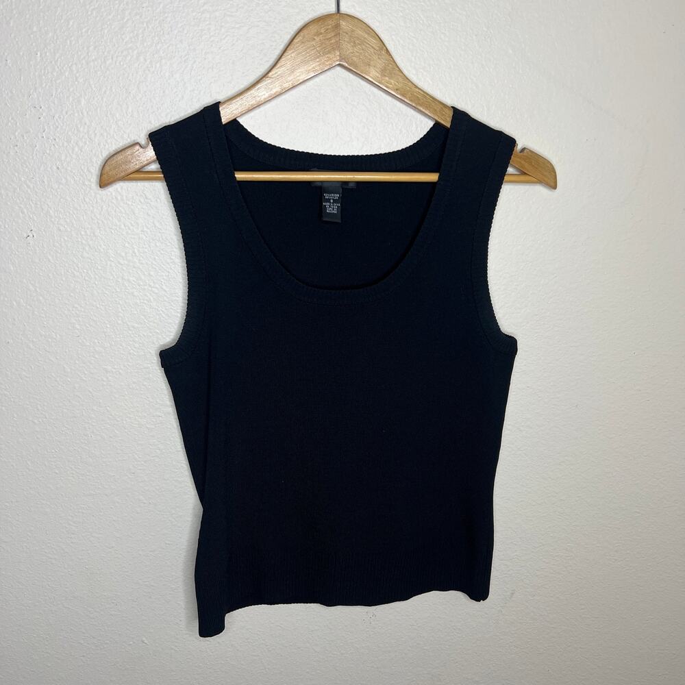 Spense Black Knit Sweater Tank Small